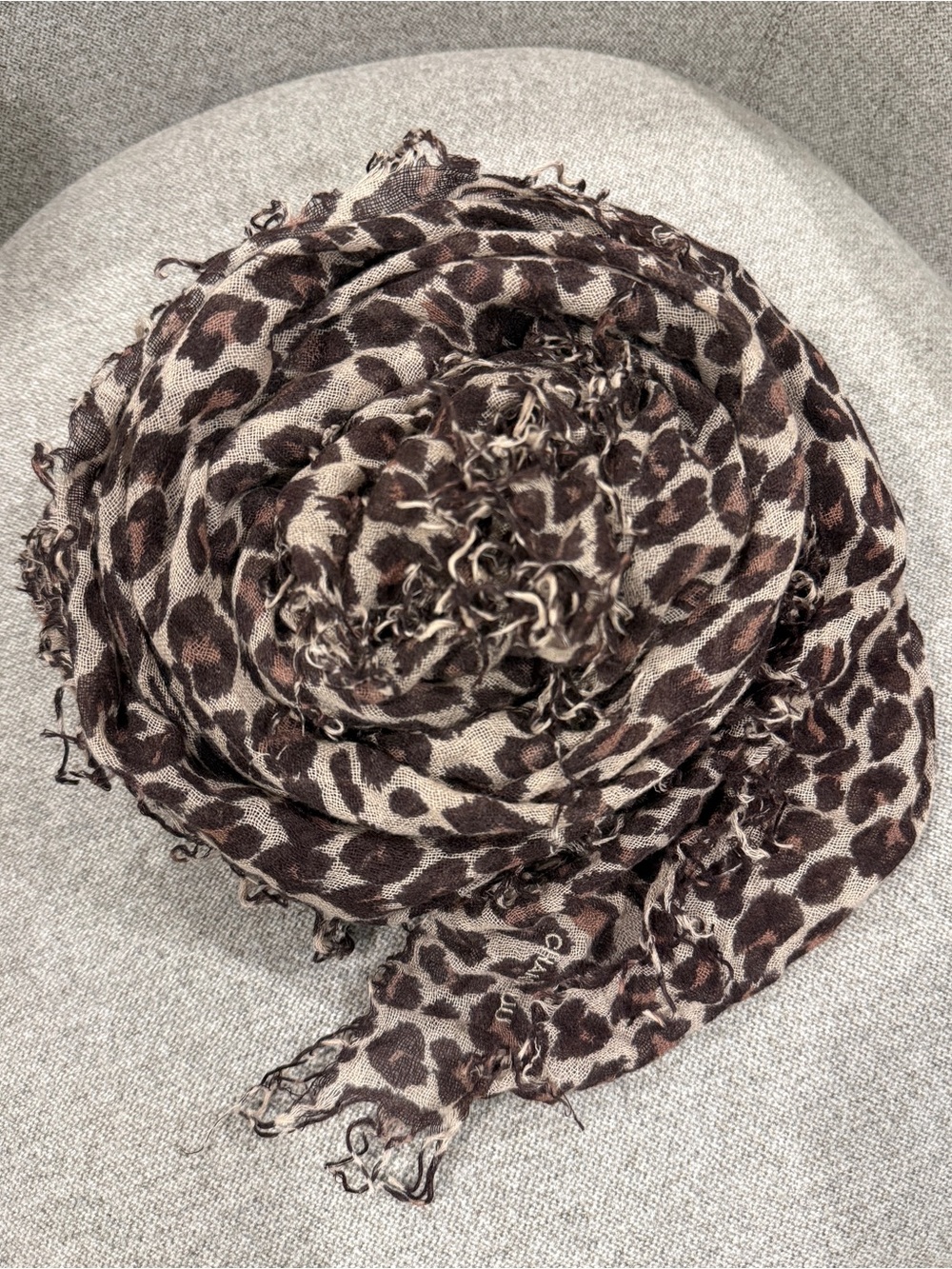 CHAN LUU Cashmere & Silk Scarf In Leopard